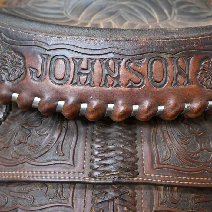 14.5" USED JOHN BOYD ROPING SADDLE Saddles - Used Boyd's Saddle Shop