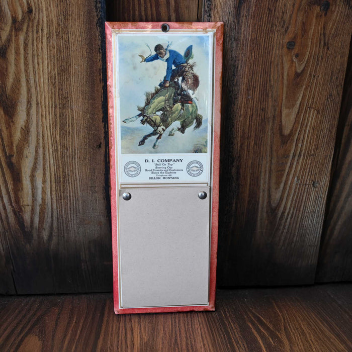 Vintage D.I. Company Note Pad Wall Hanging