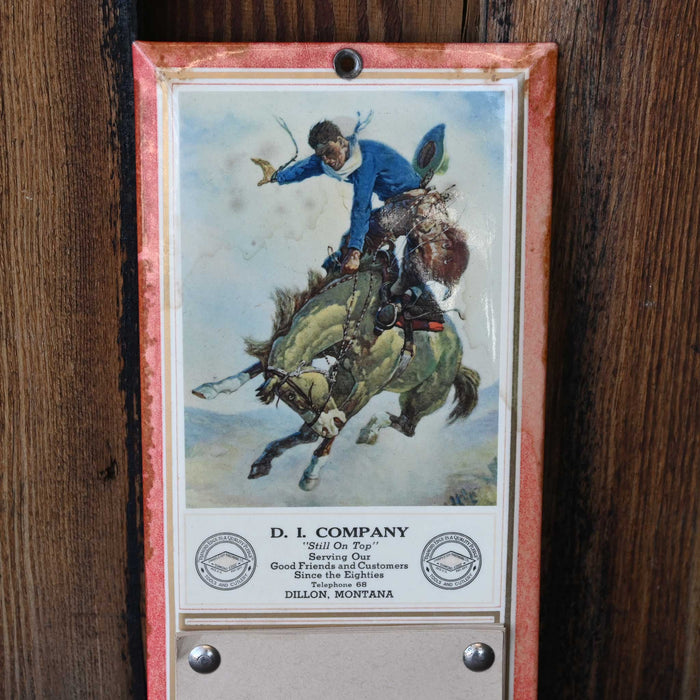 Vintage D.I. Company Note Pad Wall Hanging