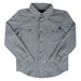 Rock & Roll Denim Boy's Tek Pearl Snap Shirt - Grey KIDS - Boys - Clothing - Shirts - Long Sleeve Shirts Panhandle