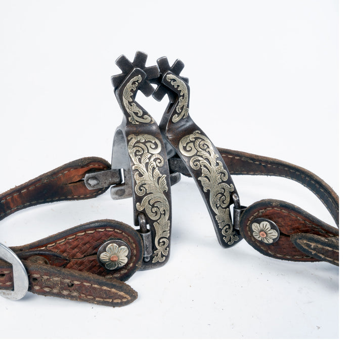 Used Men's Classic Equine Spurs With Straps