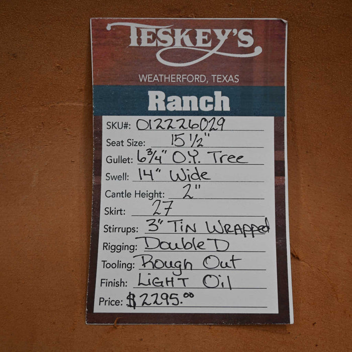 15.5" TESKEY'S RANCH SADDLE