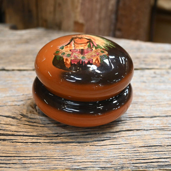 1890's - 1910's "Redwood" Hand Painted Porcelain Jar