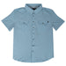 Rock & Roll Denim Men's Tek Pearl Snap Shirt - Aqua MEN - Clothing - Shirts - Short Sleeve Panhandle