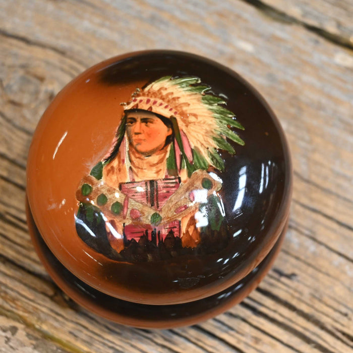 1890's - 1910's "Redwood" Hand Painted Porcelain Jar