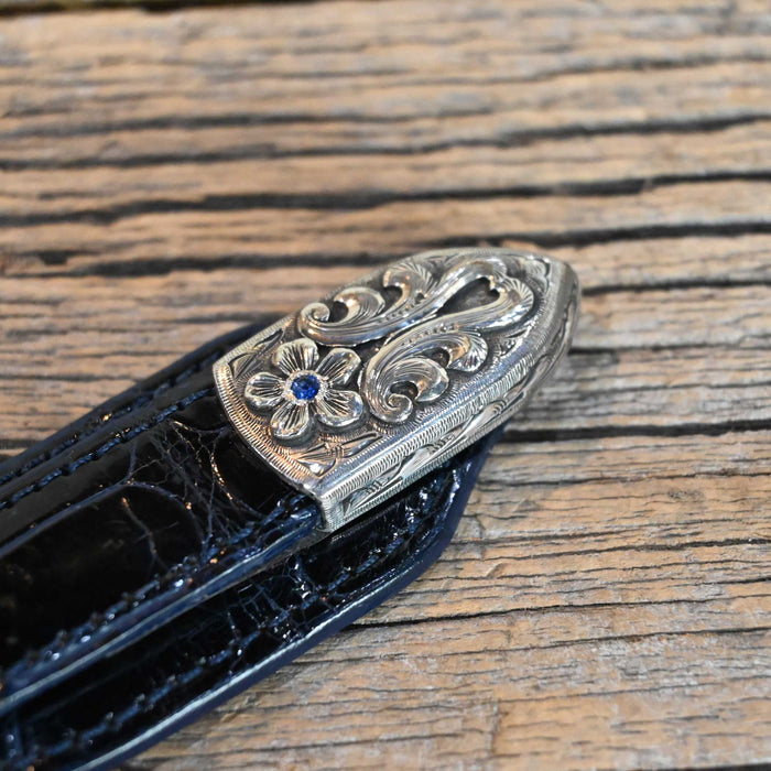 Harry Hudson 4pc. Ranger Belt Buckle Set w/Sapphire Stones