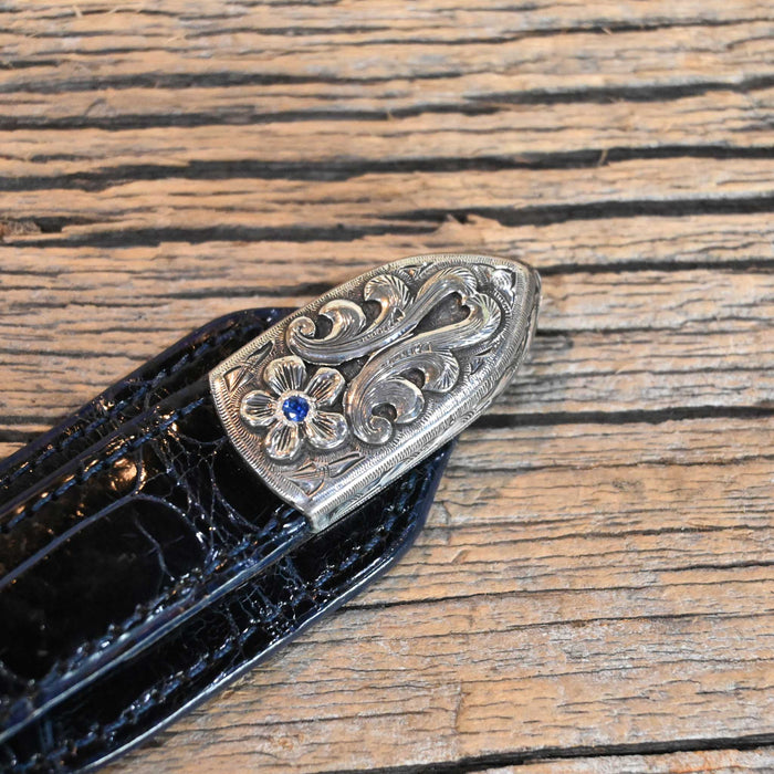 Harry Hudson 4pc. Ranger Belt Buckle Set w/Sapphire Stones