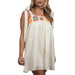 Crochet Lace Trim Eyelet Summer Dress WOMEN - Clothing - Dresses So Me