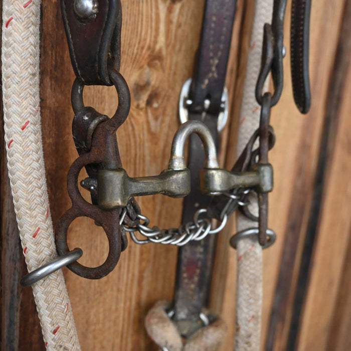 Cow Horse Supply Correction Bridle Rig w/Draw Reins