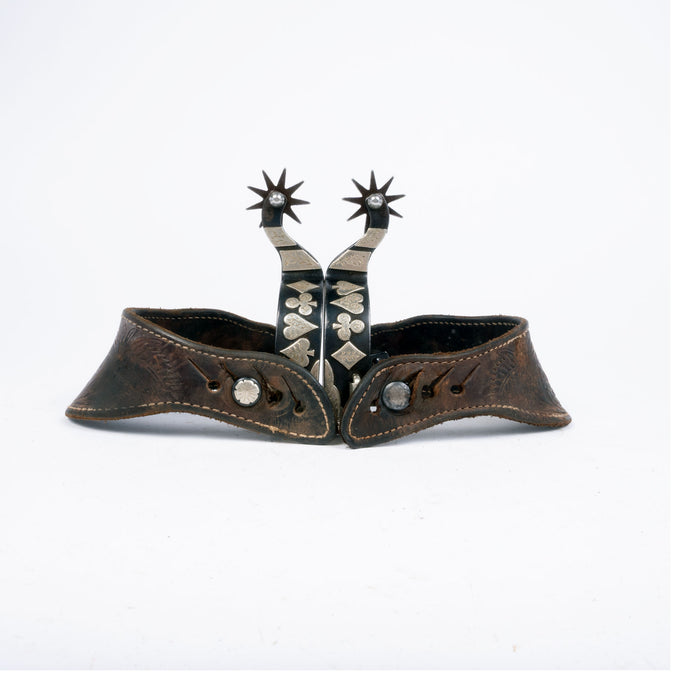 Used Men's Cards Spurs With Spur Straps