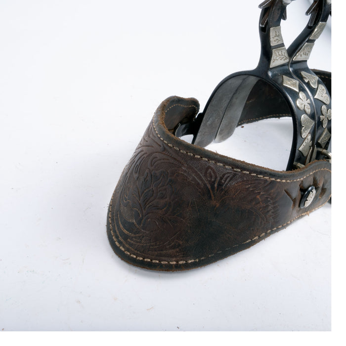 Used Men's Cards Spurs With Spur Straps