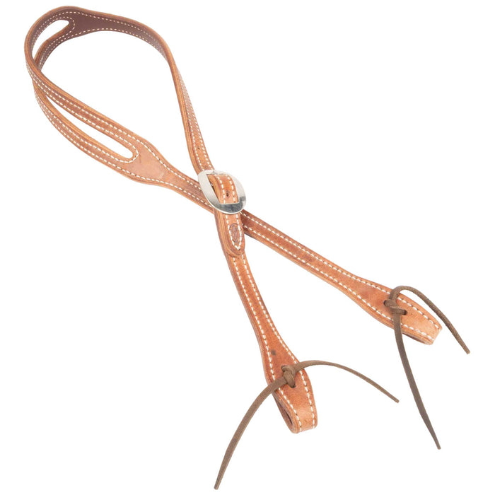 Teskey's Slot Ear Double Stitched Headstall Tack - Headstalls Teskey's