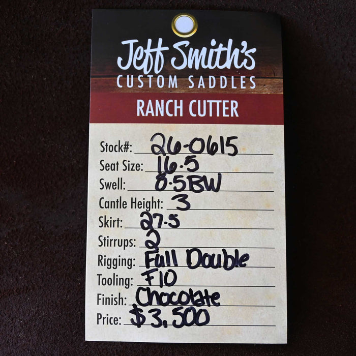 16.5" JEFF SMITH BUSTER WELCH RANCH CUTTER SADDLE
