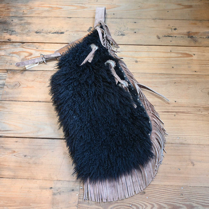 Kid's Black Woolies Batwings with Tassels Collectibles Vintage