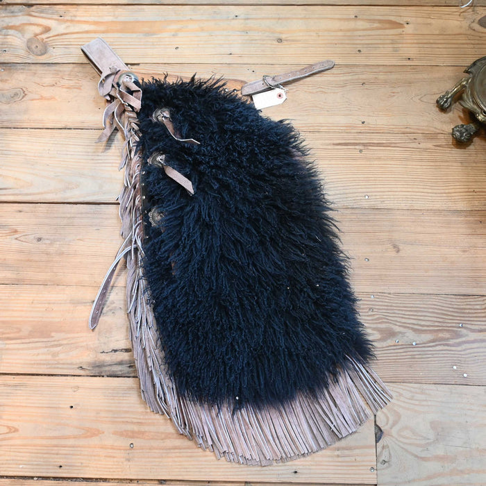 Kid's Black Woolies Batwings with Tassels Collectibles Vintage