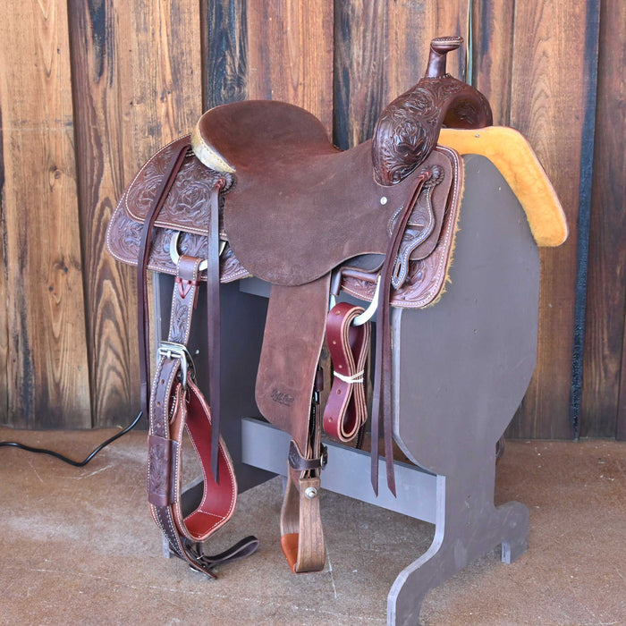 16.5" JEFF SMITH BUSTER WELCH RANCH CUTTER SADDLE