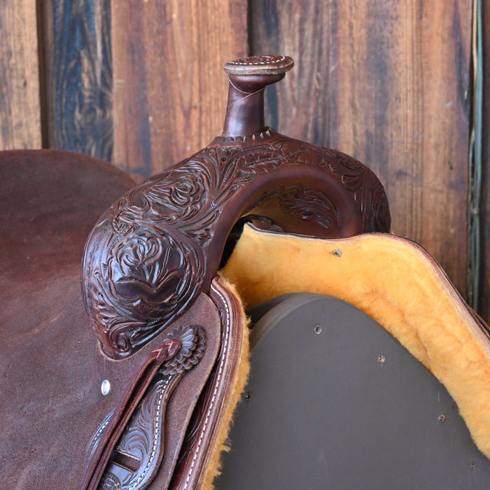 16.5" JEFF SMITH BUSTER WELCH RANCH CUTTER SADDLE