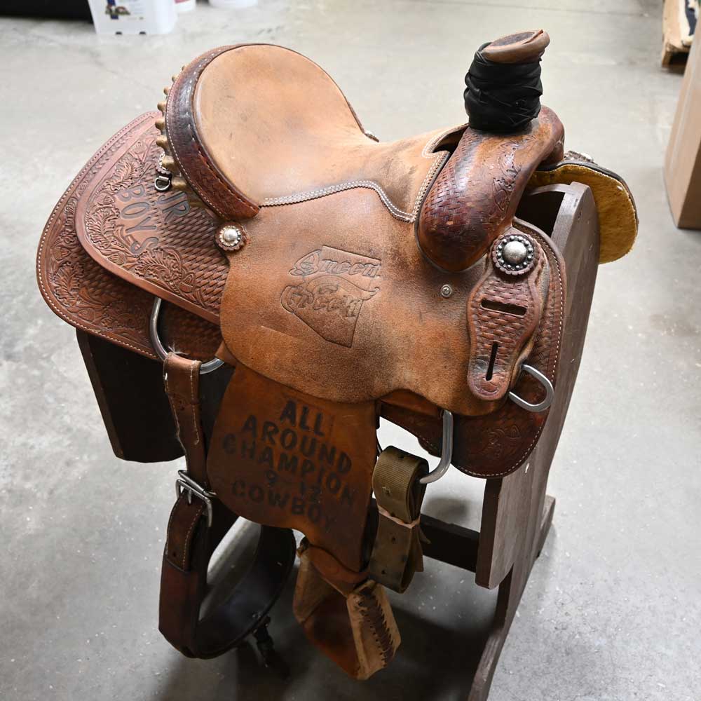 13" USED DHS ROPING SADDLE Saddles DHS SADDLERY   