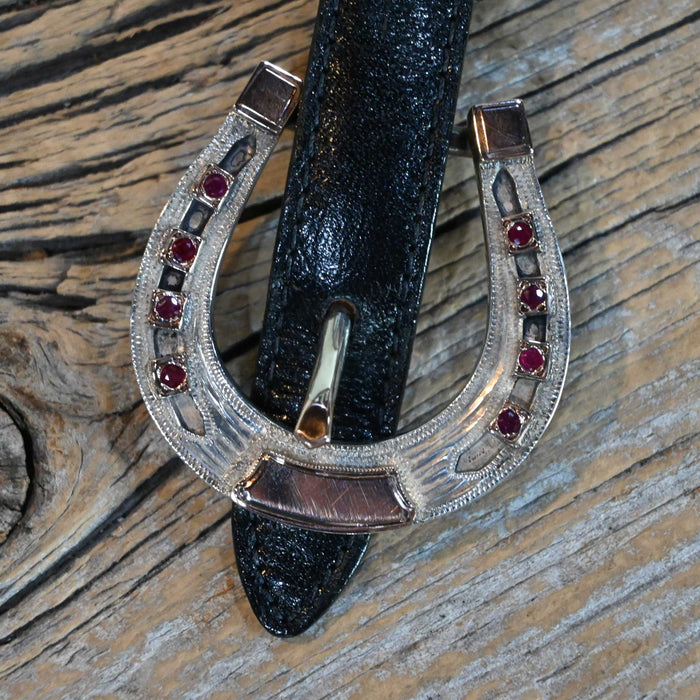 Two Moons A.K. 4pc. Belt Buckle Set w/Rubies Collectibles Two Moons