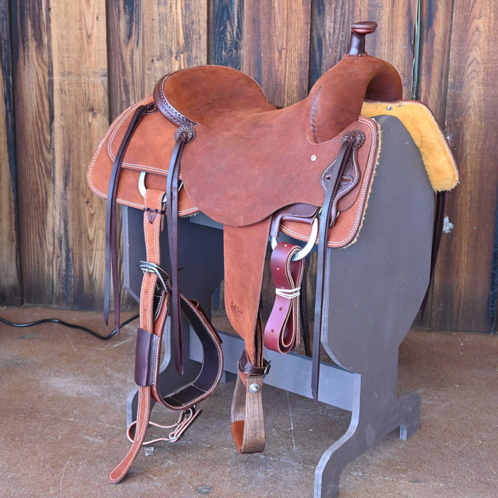 16.5" JEFF SMITH BUSTER WELCH RANCH CUTTER SADDLE
