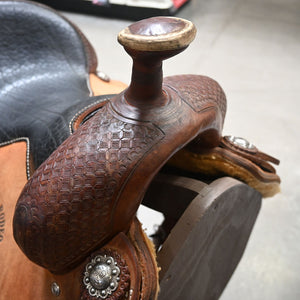 14" USED STRAY STAR ROPING SADDLE