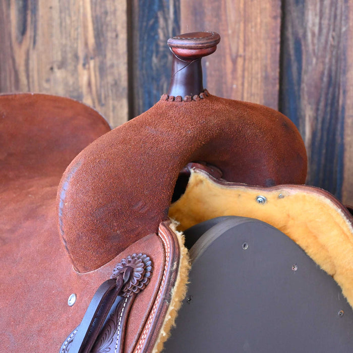 16.5" JEFF SMITH BUSTER WELCH RANCH CUTTER SADDLE