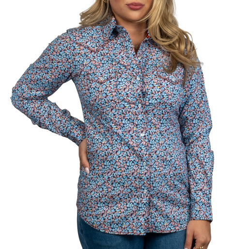 Panhandle Slim Women's Pearl Snap Geo Aztec Western Shirt WOMEN - Clothing - Tops - Long Sleeved Panhandle