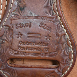 14" USED STRAY STAR ROPING SADDLE