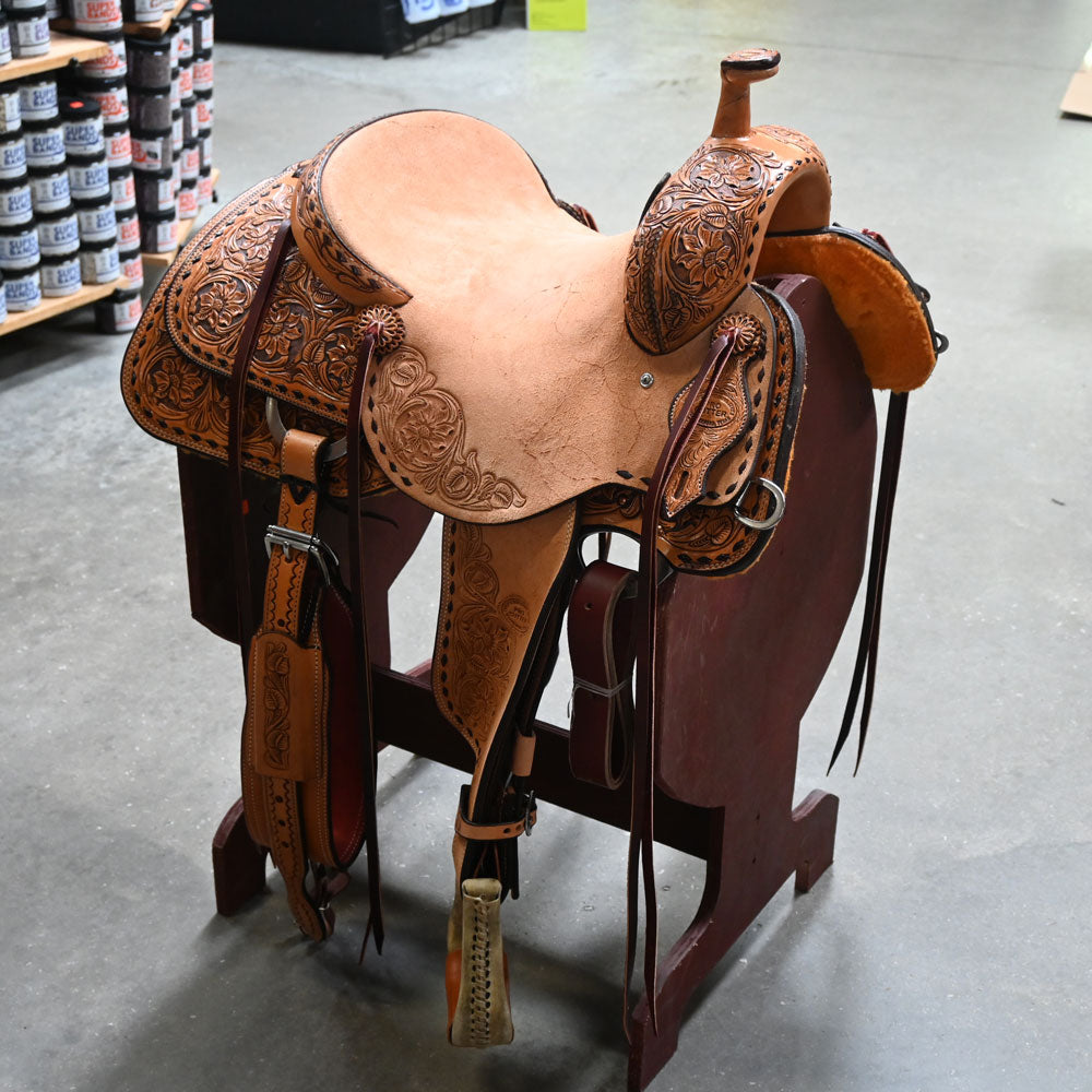 14.5" TESKEY'S PRO CUTTER RANCH CUTTER SADDLE Saddles Teskey's Saddlery