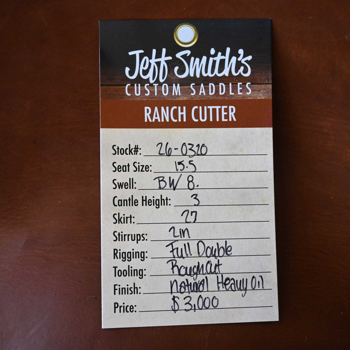15.5" JEFF SMITH BUSTER WELCH RANCH CUTTER SADDLE