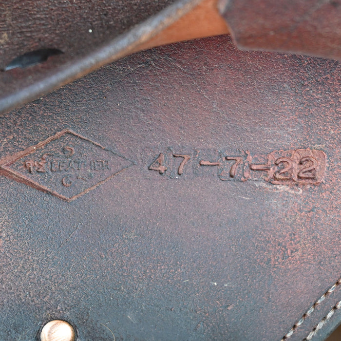 16.5" USED TM LEATHER RANCH SADDLE Saddles - Used TM Leather and Saddlery