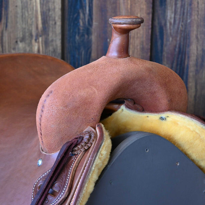 15.5" JEFF SMITH BUSTER WELCH RANCH CUTTER SADDLE