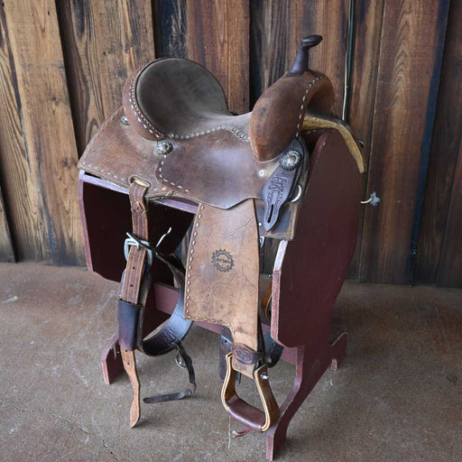 13.5" USED JEFF SMITH TAMI SEMAS BARREL SADDLE Saddles - Used Jeff Smith