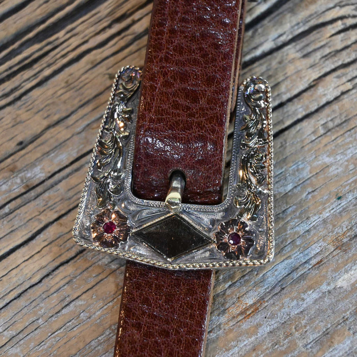 Two Moons A.K. 4pc. Belt Buckle Set w/Rubies Collectibles Two Moons