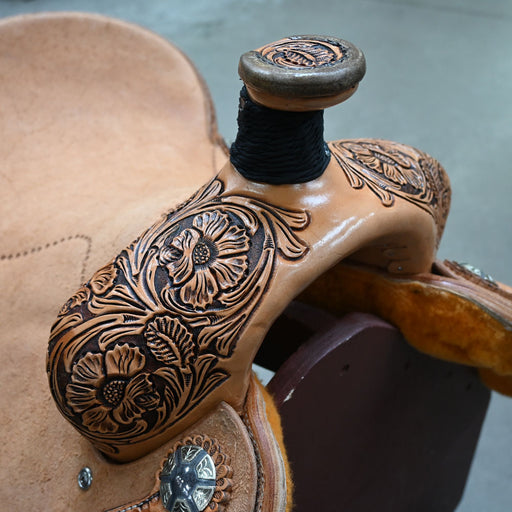 15" TESKEY'S TEAM ROPING SADDLE Saddles - New Teskey's Saddlery