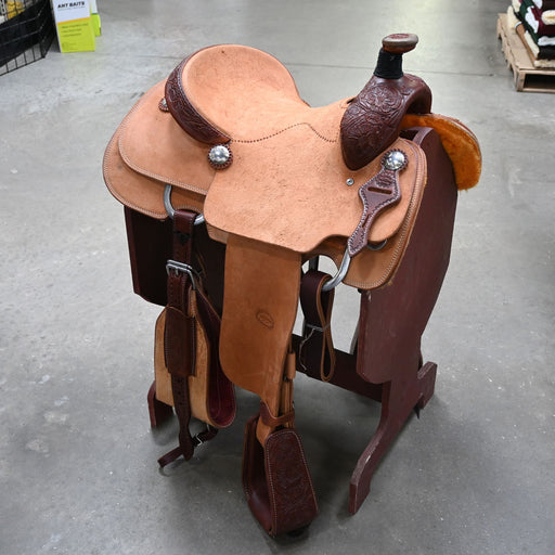 15" TESKEY'S TEAM ROPING SADDLE Saddles - New Teskey's Saddlery