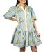 Uncle Frank Banded Front Floral Dress WOMEN - Clothing - Dresses Uncle Frank