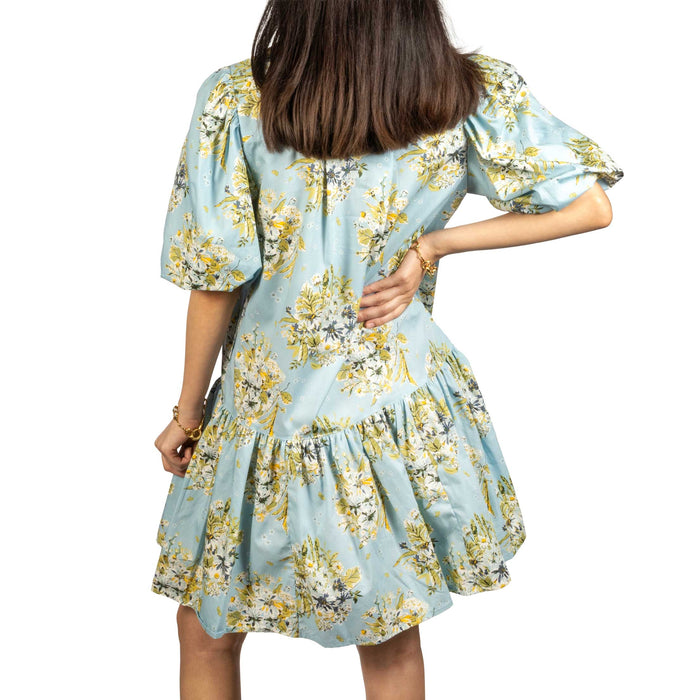 Uncle Frank Banded Front Floral Dress WOMEN - Clothing - Dresses Uncle Frank