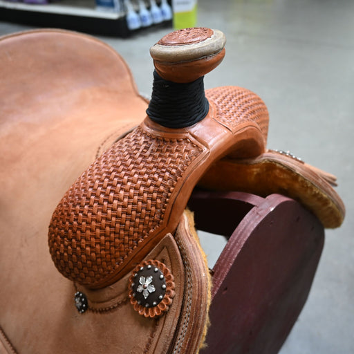 13.5" PATRICK SMITH TEAM ROPING SADDLE Saddles - New Patrick Smith