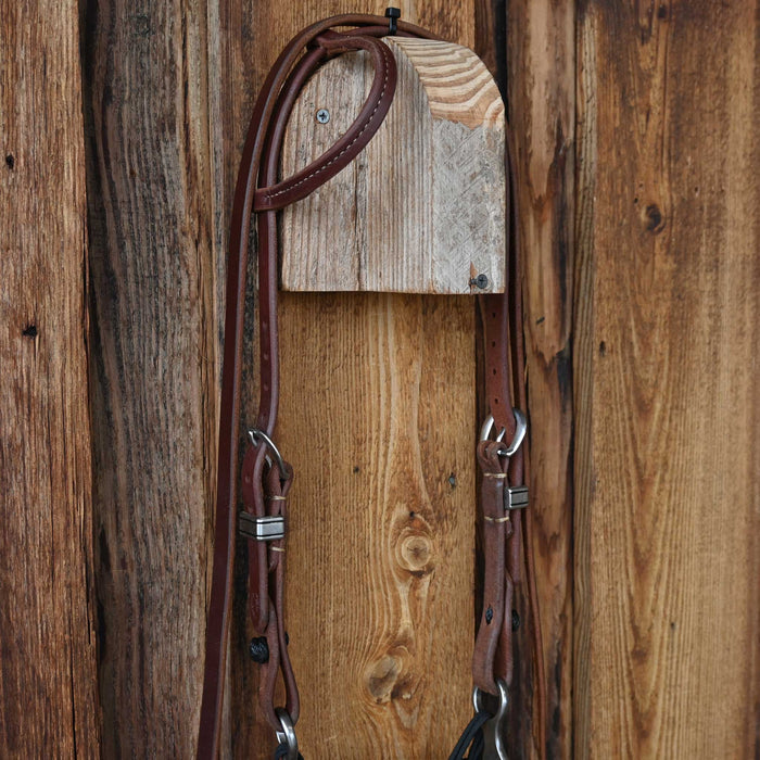 Josh Ownbey Twisted Wire Hinge Port Bridle Rig w/Single Ear Headstall