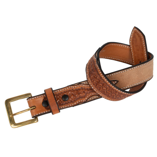 Texas Saddlery Youth Saddle Tan Spider Combo Belt KIDS - Accessories - Belts Texas Saddlery