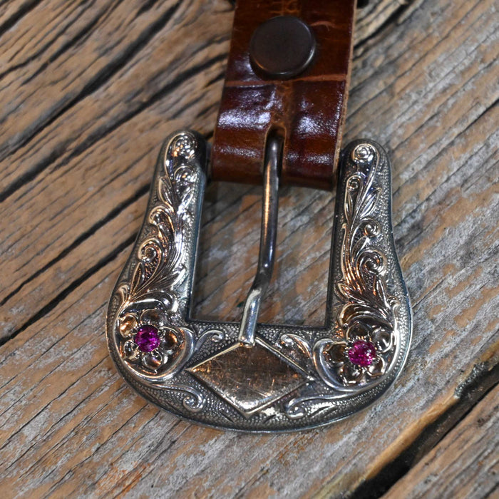 Nelson Bringhoff 4pc. Belt Buckle Set w/Rubies Collectibles Nelson Bringhoff