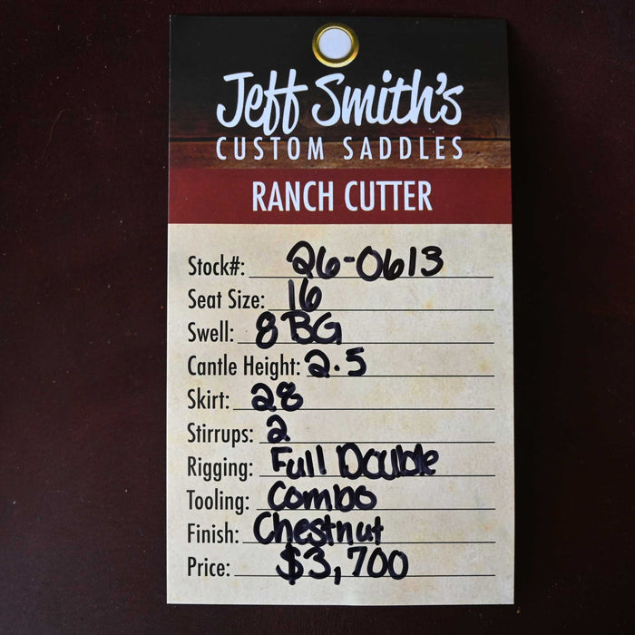 16" JEFF SMITH BEAU GALYEAN RANCH CUTTER SADDLE Saddles - New Jeff Smith