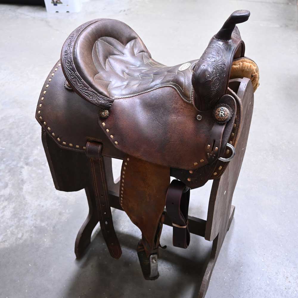 14" USED SHILOH JORDAN PETERSON CONTENDER BARREL SADDLE Saddles Shiloh Saddlery   