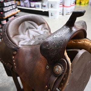 14" USED SHILOH JORDAN PETERSON CONTENDER BARREL SADDLE Saddles Shiloh Saddlery   