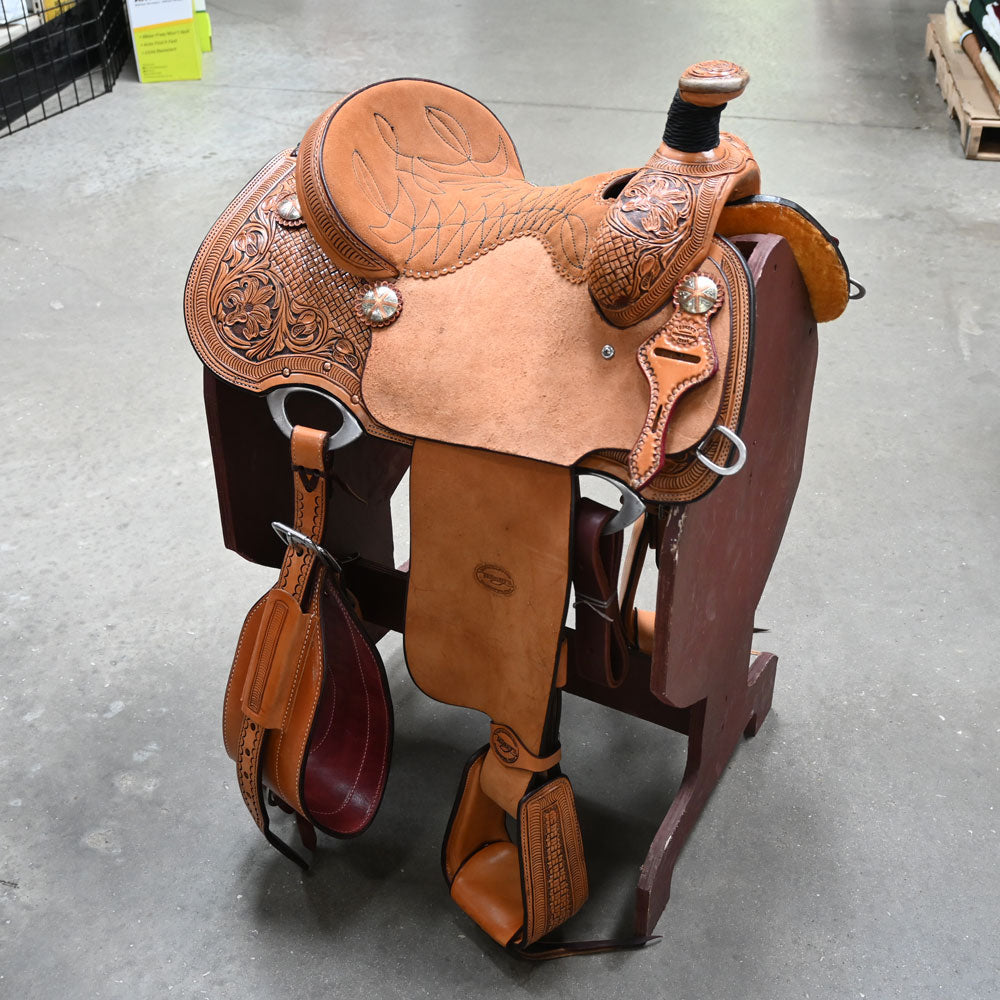 13.5" TESKEY'S ROPING SADDLE Saddles - New Teskey's Saddlery