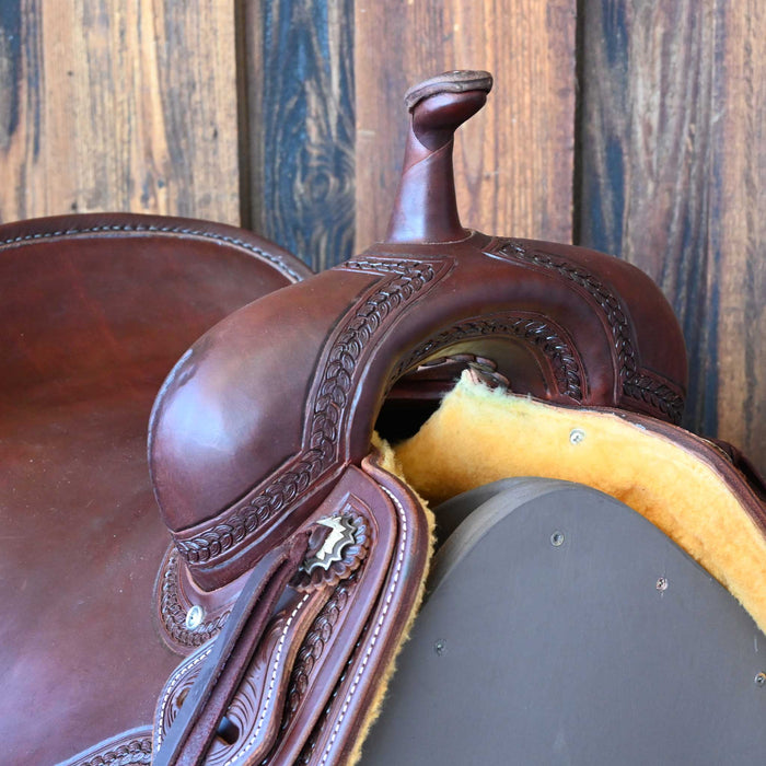 15.5" JEFF SMITH BEAU GALYEAN CUTTING SADDLE Saddles - New Jeff Smith