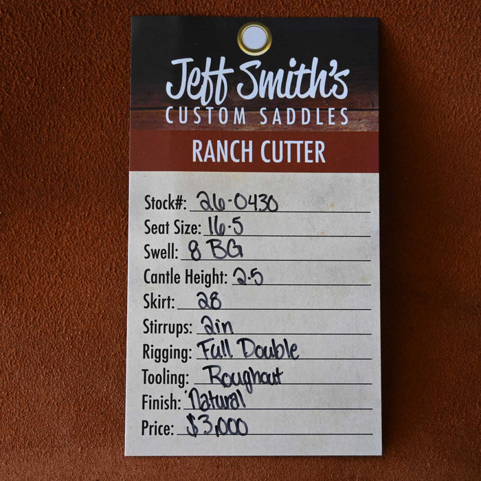 16.5" JEFF SMITH BEAU GALYEAN RANCH CUTTER SADDLE Saddles - New Jeff Smith