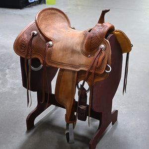 16" USED FORT WORTH CUTTING SADDLE Saddles Fort Worth Saddle Co.