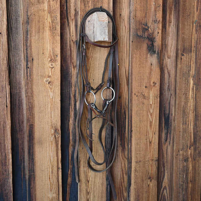 O-Ring Snaffle Bridle Rig w/Browband Headstall Sale Barn misc
